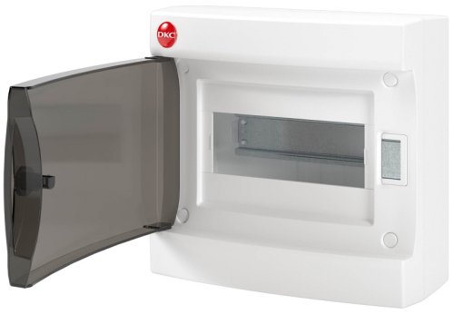 Бокс пластиковый DKC RAM base ЩРН-П-8 (197х207х101мм) IP41 белый прозрачная дверца картинка 